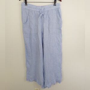 Sigrid Olsen 100% Linen High Rise Wide Leg Pants Size Large